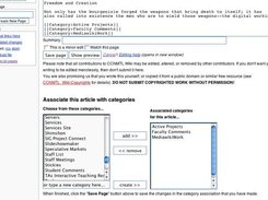 Category Editor Widget