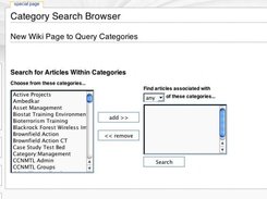 Category Search Widget