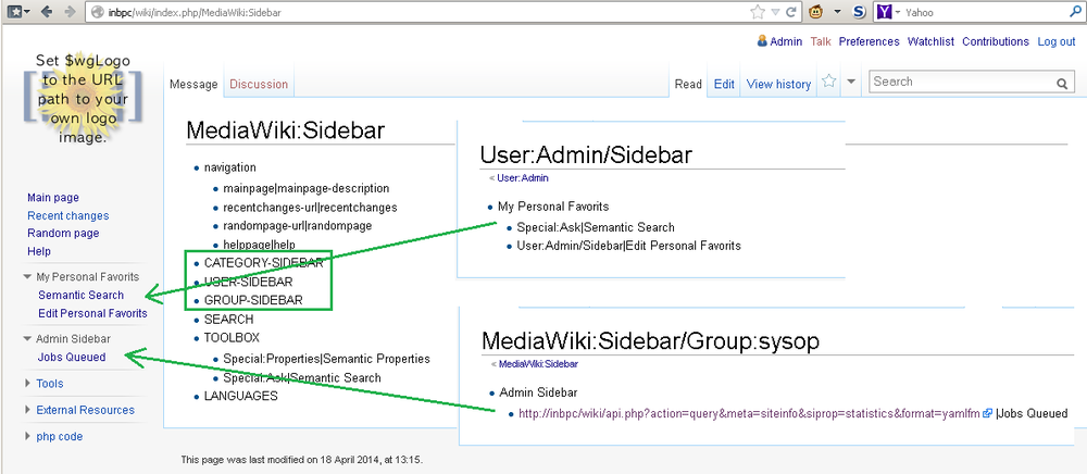 MediaWiki Screenshot 1