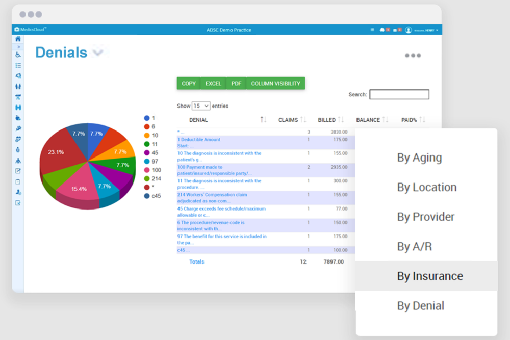 MedicsRCM Screenshot 1