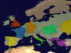 Our first draft of the world map.