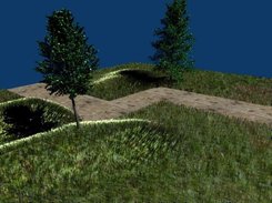 Our first work with terrain objects made from scratch.