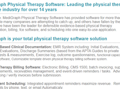 MediGraph Physical Therapy Software Screenshot 1