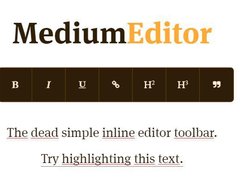 MediumEditor Screenshot 1