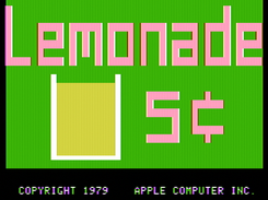 Lemonade Stand, for the Apple II