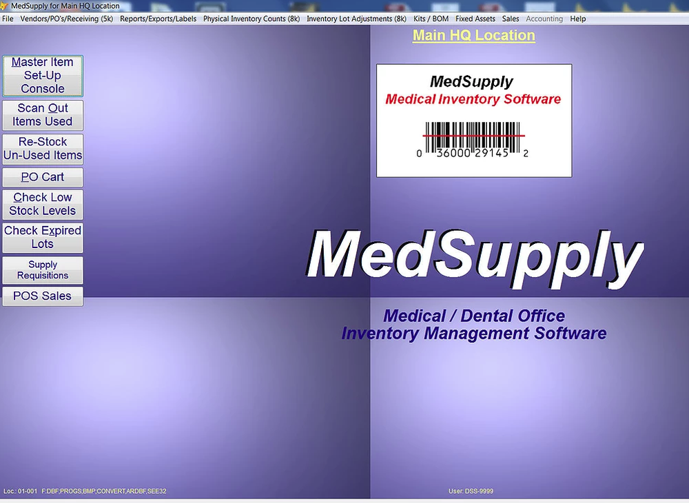 MedSupplySoftware-Dashboard