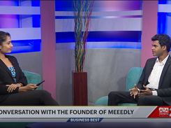 Shenal Vanderwall on TV Derana Sri Lanka talking about what Meeedly means for businesses and how it aims to increase online meeting productivity