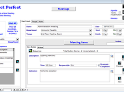 Meeting Administrator Screenshot 1