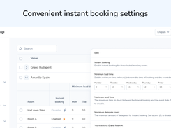 Instant booking