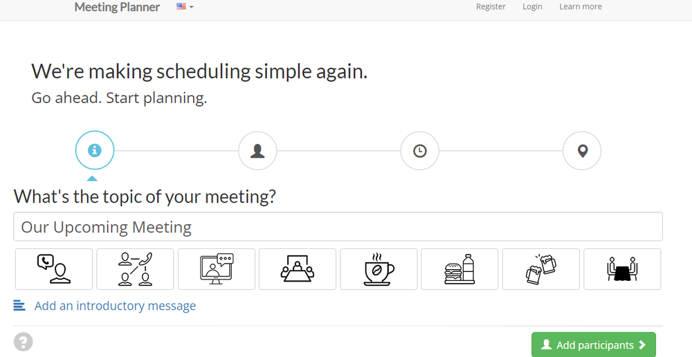 Meeting Planner Screenshot 1