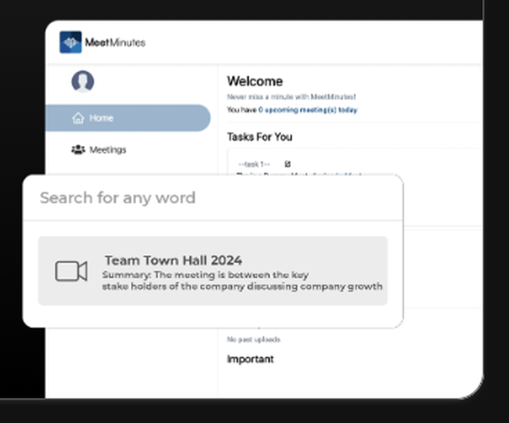 MeetMinutes Screenshot 1
