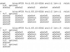 Configuration display for system with two adapters