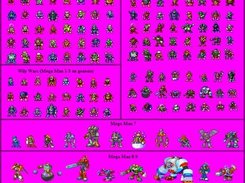 Image of all art styles in the megaman series