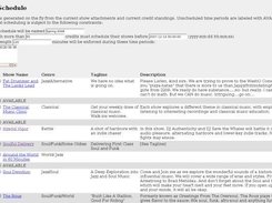 Unicron's pending real-time schedule with parameters