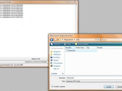 Saving file with text result