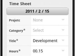 Timesheet form
