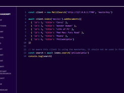 Meilisearch Screenshot 1