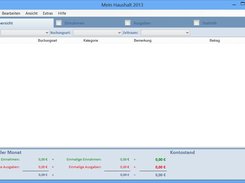 Mein Haushalt 2013 - Übersicht