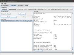 Results in the MEKA GUI