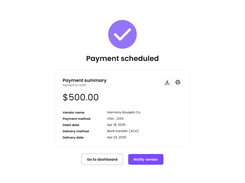 Payment schedule