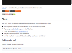 Melt UI Screenshot 1