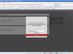 Rename file/folder modal box