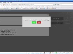 Delete a file/folder confirmation modal box