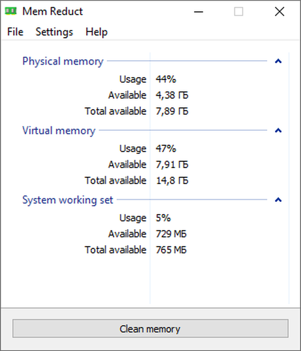 Mem Reduct Screenshot 1