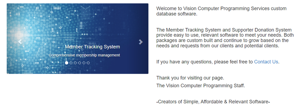 Member Tracking System Screenshot 1