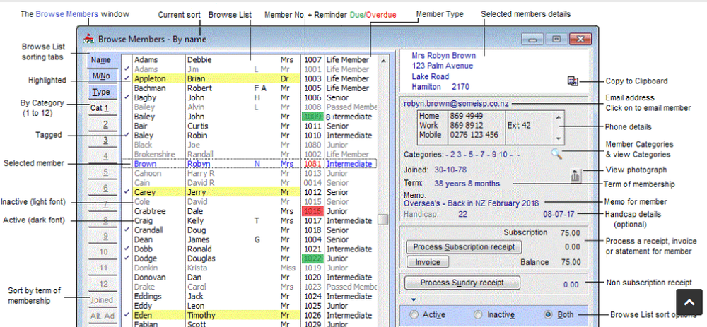 Membership Database Pro Screenshot 1