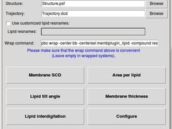 Main GUI of MEMBPLUGIN membrane analysis tool