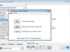 Backup, remove files by bulk or configure your e-mail account!