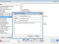 Send your files to a friend with a single click