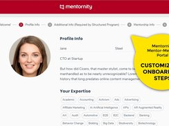 Mentornity Customizable On Boarding Steps