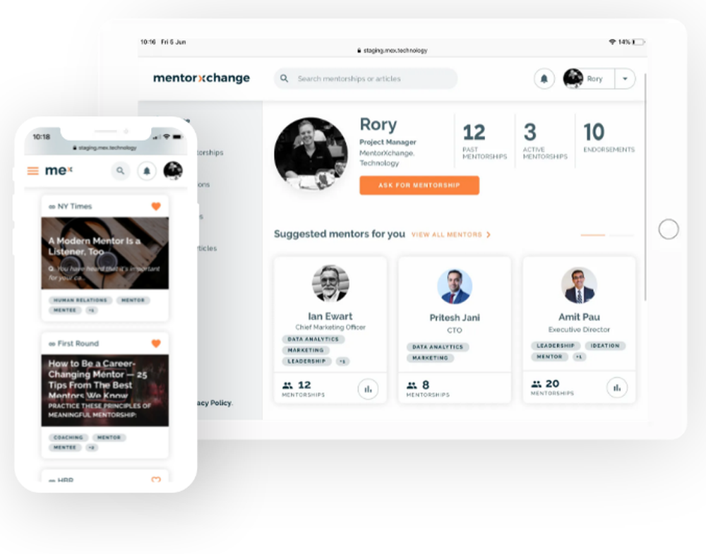 mentorXchange Screenshot 1