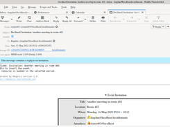 Meqaris - "invitation declined" mail