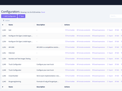 Backend of configurator, example