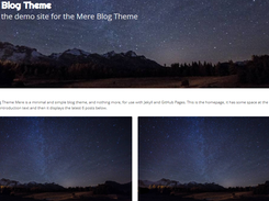 mere-blog-theme Screenshot 1