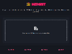 Homepage (dark mode)