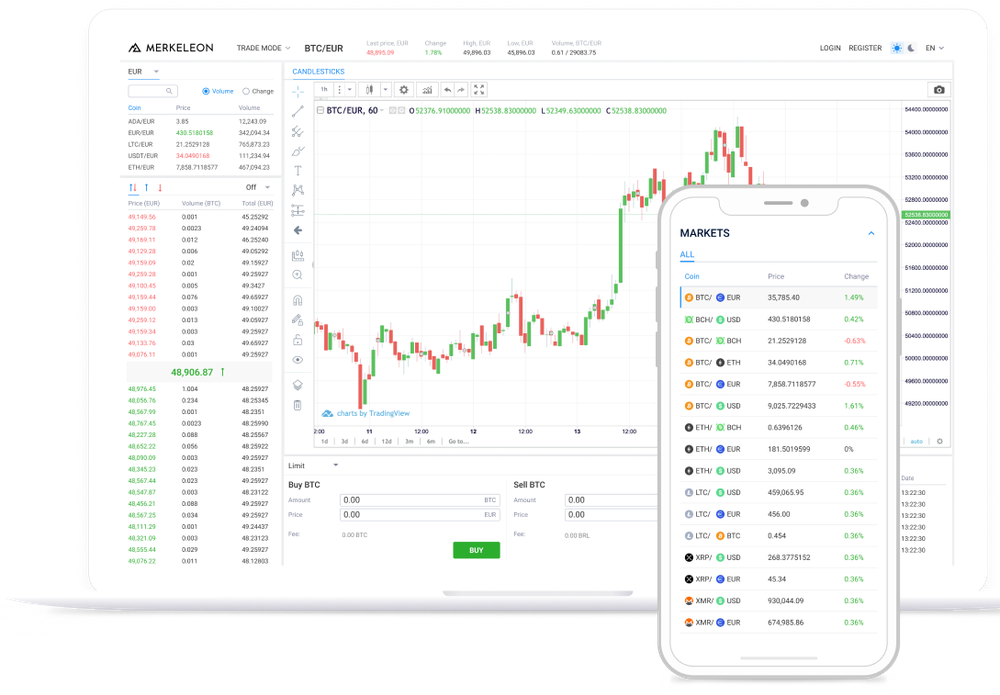 Merkeleon Crypto Exchange Script Screenshot 1