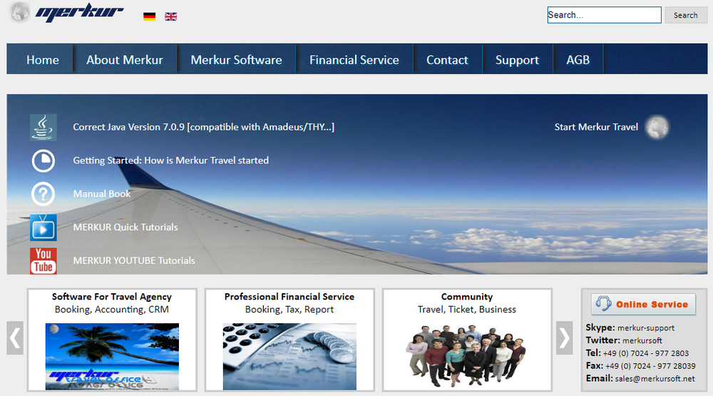 Merkur Travel Office Screenshot 1