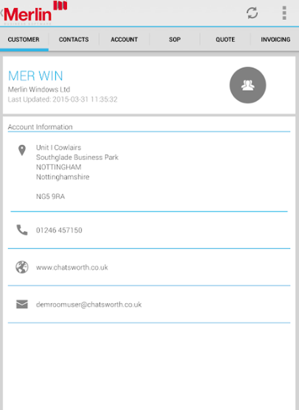 Merlin CRM Screenshot 1