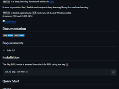 Merlin.jl Screenshot 1