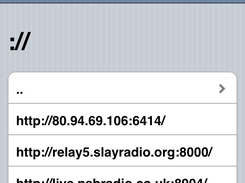 Web GUI: Retransmitting Internet-radio