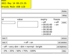 Webinterface