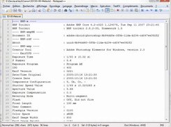 D] Exif mode output sample (-M:EXIF option)