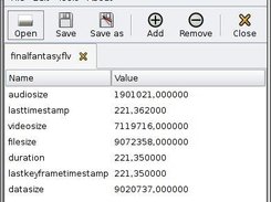 Main window of gmetaedit