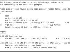 TAF EDDF (text, deutsch)