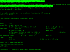 METAR, TAF LEMD (command line, text, español)