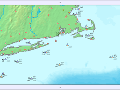 GUI with weather symbols